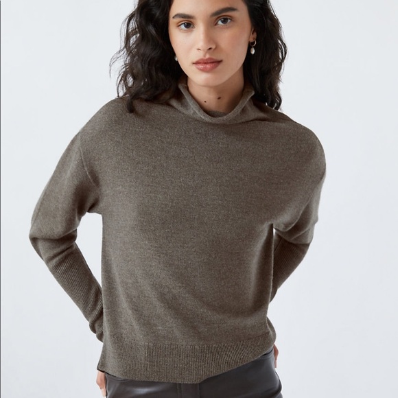 Aritzia Wilfred Cyprie turtleneck sweater in Heather Bristle XXS - Picture 11 of 12